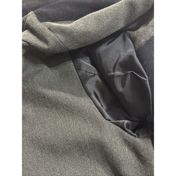 (W1)Liz Claiborne Men’s Wool Hidden Zipper Button Front Coat Size L Pockets - Picture 11 of 15